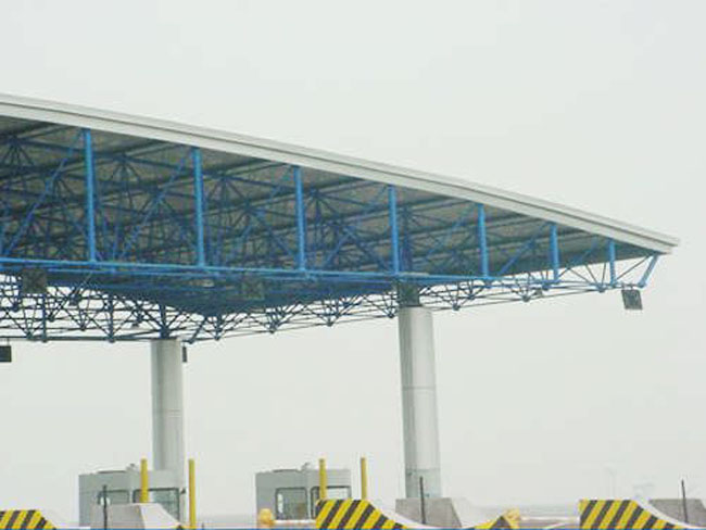 丹东收费站网架工程